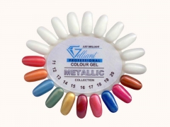 Palette Nail Art Farbgel Metallic Collection 