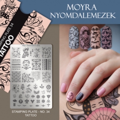 Moyra Stampingplatte 34 Tattoo