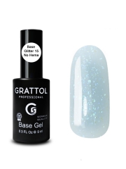 Grattol Rubber Base Gel Glitter 15 No Hema 9ml